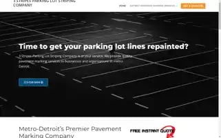 Parkinglotstripingcompanydetroit.com Screenshot 2024-04-18 13:48:01