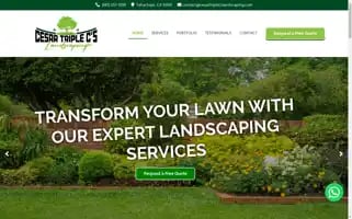 Cesartriplecslandscaping.com Screenshot 2024-04-17 18:09:46