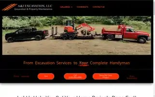 Ajexcavationllc.com Screenshot 2024-07-06 09:53:58