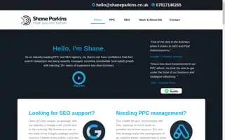 Shaneparkins.co.uk Screenshot 2024-07-03 13:43:38