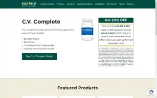 Goldleafnutritionals.com Screenshot 2024-05-09 22:16:19