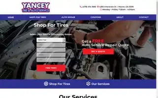 Yanceytire.com Screenshot 2024-05-15 08:13:18