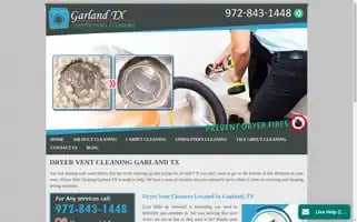 Dryerventcleaninggarlandtx.com Screenshot 2024-06-13 05:19:04
