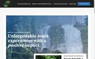 Queposwaterfalltours.com Screenshot 2024-04-17 09:37:15