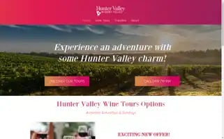 Huntervalleywinerytours.com Screenshot 2024-04-18 17:05:18