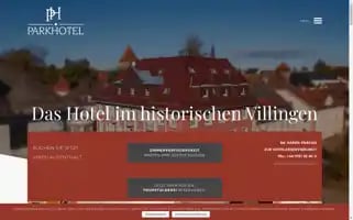 Parkhotel-villingen.de Screenshot 2024-04-25 15:44:48