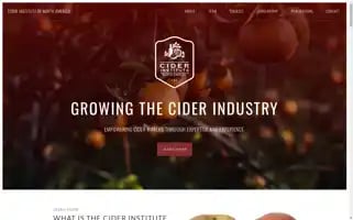 Ciderinstitute.com Screenshot 2024-07-06 14:25:10