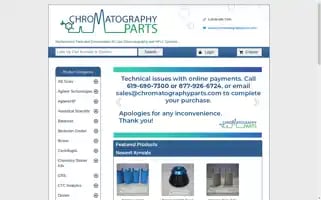 Chromatographyparts.com Screenshot 2024-07-06 15:35:01