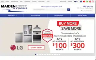 Maidencreektvandappliance.com Screenshot 2024-05-12 19:54:39