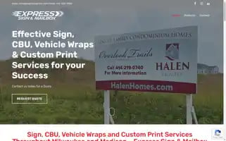 Expresssignswi.com Screenshot 2024-07-07 04:43:25