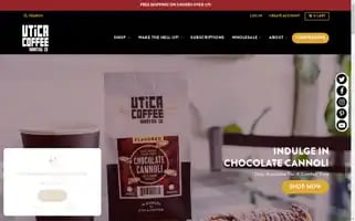 Uticacoffeeroasting.com Screenshot 2024-05-05 09:43:41