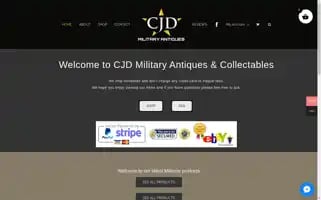 Cjdmilitaryantiques.com Screenshot 2024-05-21 05:39:51