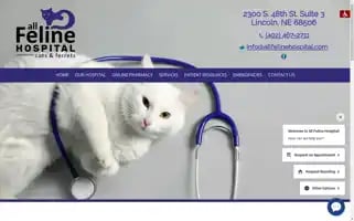 Allfelinehospital.com Screenshot 2024-05-08 11:46:52