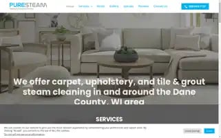 Puresteamcarpetcare.com Screenshot 2024-05-16 14:26:53