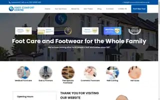 Footcomfortcentre.co.uk Screenshot 2024-05-09 18:34:49