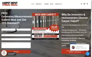 Carpetdepotokc.com Screenshot 2024-05-15 16:40:10