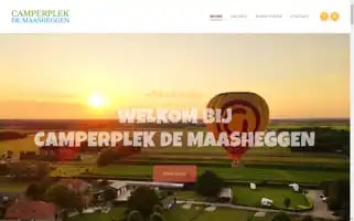 Camperplekdemaasheggen.nl Screenshot 2024-05-20 14:09:35