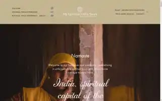 Myspiritualindiatours.com Screenshot 2024-04-25 10:09:19