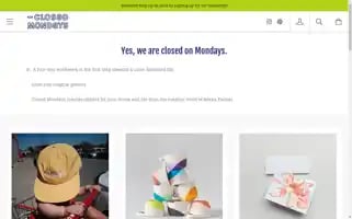 Weareclosedonmondays.com Screenshot 2024-05-04 22:09:08