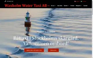 Waxholmwatertaxi.com Screenshot 2024-07-01 21:59:18
