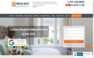 Wholesaleshutter.com Screenshot 2024-05-15 02:53:09