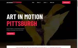 Artinmotionpgh.com Screenshot 2024-05-08 14:25:15