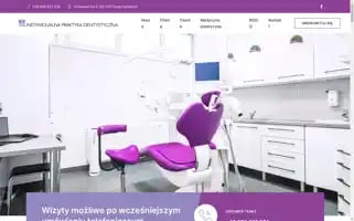 Dentystapielgrzymowice.pl Screenshot 2024-05-21 08:29:43