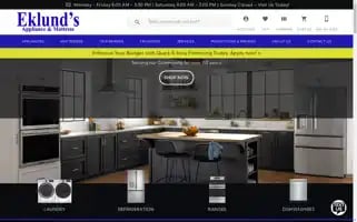 Eklundsappliance.com Screenshot 2024-05-09 13:23:13