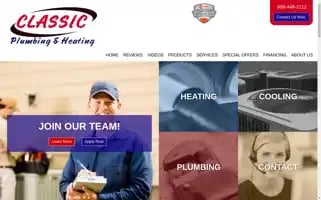 Classicplumbingandheating.net Screenshot 2024-05-15 17:39:08