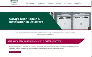 Precisiondoordelaware.com Screenshot 2024-05-13 11:45:38