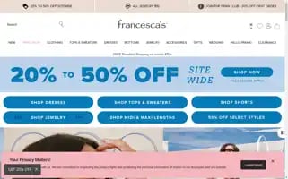 Francescas.com Screenshot 2024-05-09 19:07:43