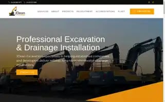 Jdeanexcavations.com Screenshot 2024-06-14 07:59:47