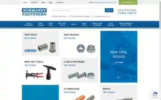 Normandyfasteners.co.uk Screenshot 2024-06-12 07:18:04