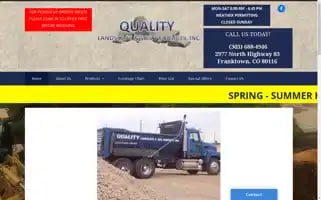 Qualitylandscapeandsoil.com Screenshot 2024-05-16 14:36:14