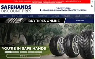 Safehandsdiscounttires.com Screenshot 2024-05-13 19:10:48