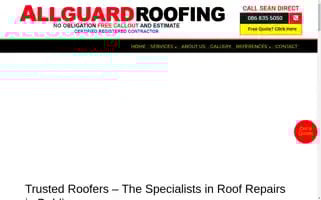 Allguardroofing.ie Screenshot 2024-07-06 20:47:38