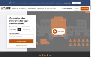 Threeinsurance.com Screenshot 2024-07-07 03:18:29