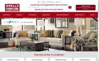 Odellsfurniturestore.com Screenshot 2024-05-16 10:26:39