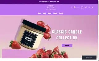 Curbycandlecreations.com Screenshot 2024-04-23 18:54:01