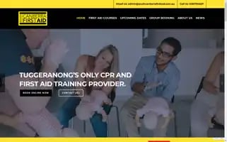 Southcanberrafirstaid.com.au Screenshot 2024-06-16 15:21:28