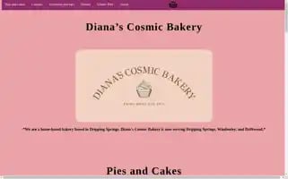 Dianascosmicbakery.com Screenshot 2024-05-22 07:33:33