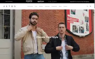 Aetosapparel.com Screenshot 2024-05-04 09:24:42
