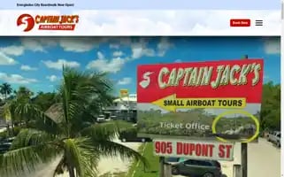 Captainjacksairboattours.com Screenshot 2024-04-16 23:10:14