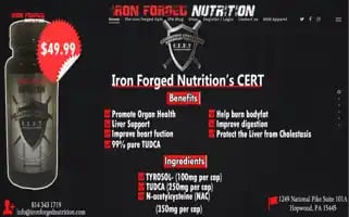Ironforgednutrition.com Screenshot 2024-07-04 06:15:25