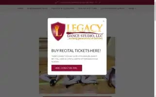 Legacydancefranklin.com Screenshot 2024-05-16 05:32:55
