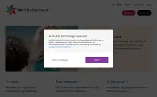 Kreftforeningen.no Screenshot 2024-06-18 15:07:04