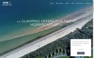 Thepodsatmorriscastle.com Screenshot 2024-07-03 23:34:11