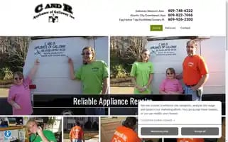 Appliancerepairgalloway.com Screenshot 2024-05-15 12:02:38