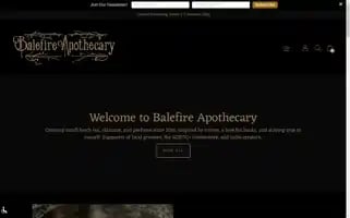 Balefireapothecary.com Screenshot 2024-05-05 02:24:20