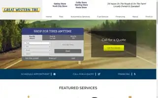 Greatwesterntire.net Screenshot 2024-05-09 23:35:24